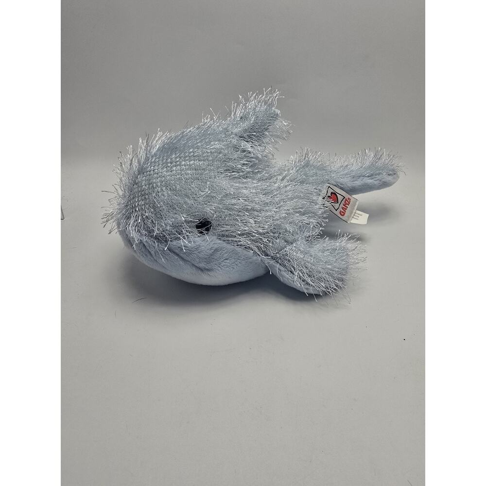 Ganz Webkinz Blue Whale Beanbag Plush HM356 No Code 9"